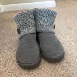 UGG Grey Knit Boots